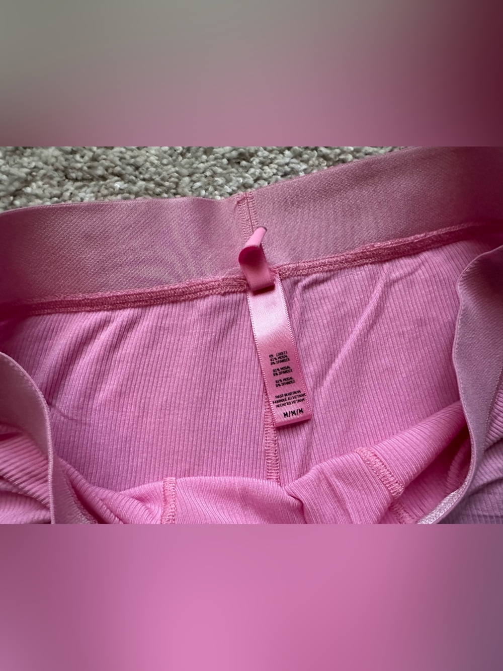 Women’s SKIMS Soft Lounge Boxer in Cotton Candy Pink - Picture 3 of 4